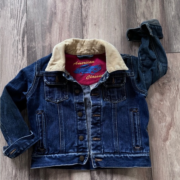 Talbots Blue denim Jean Jacket with Sherpa Collar - Picture 1 of 5